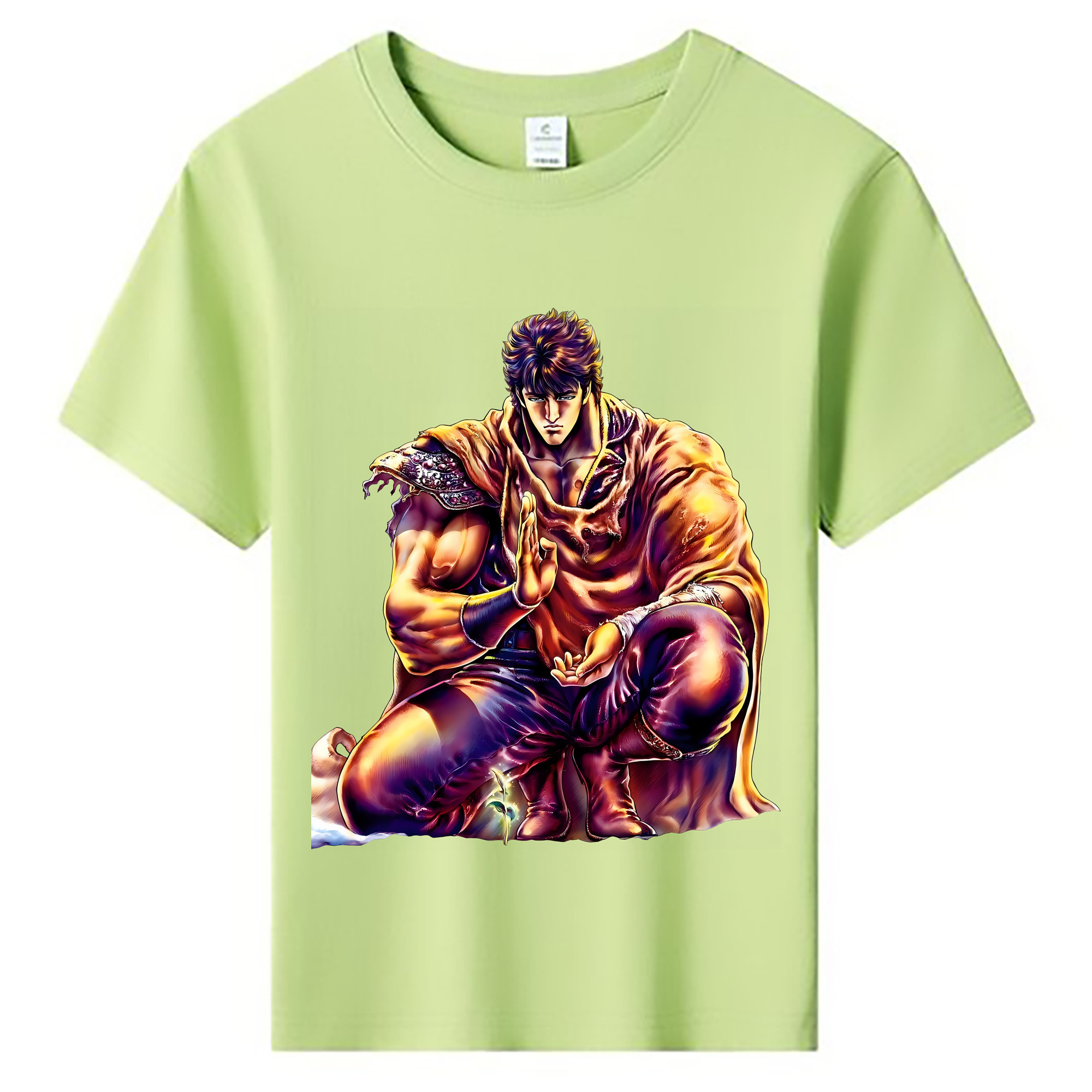 （画像用） 北斗の拳 Fist of the North Star 綿100％キッズTシャツ（フロントプリント）